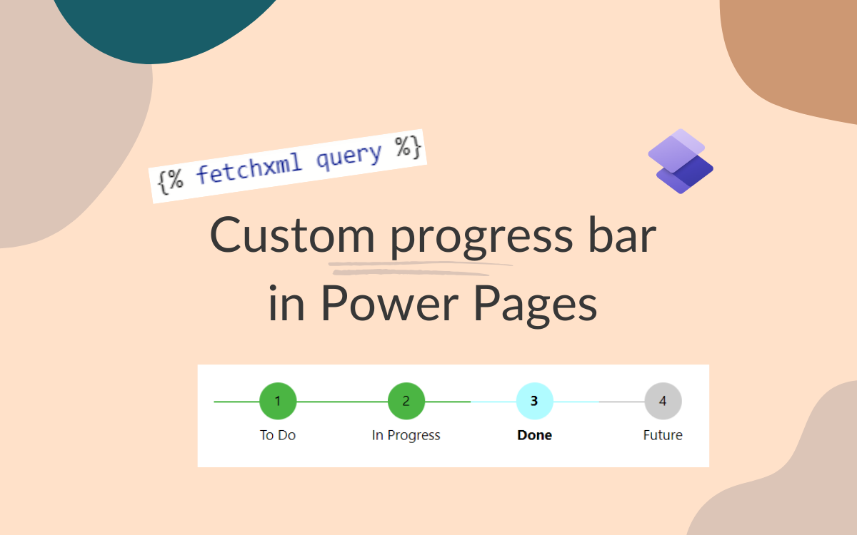 Custom progress bar in Power Pages