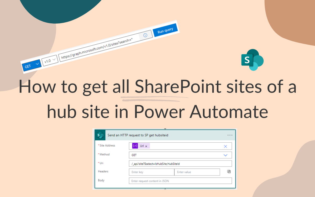 How to get all SharePoint sites of a hub site in Power Automate