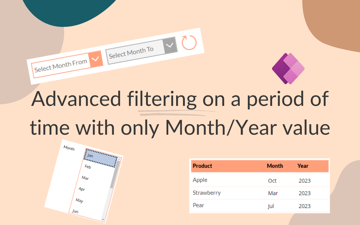 Power Apps: Advanced filtering on a period of time with only Month and Year value