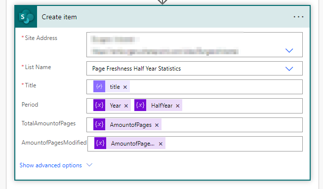 Create item SharePoint list