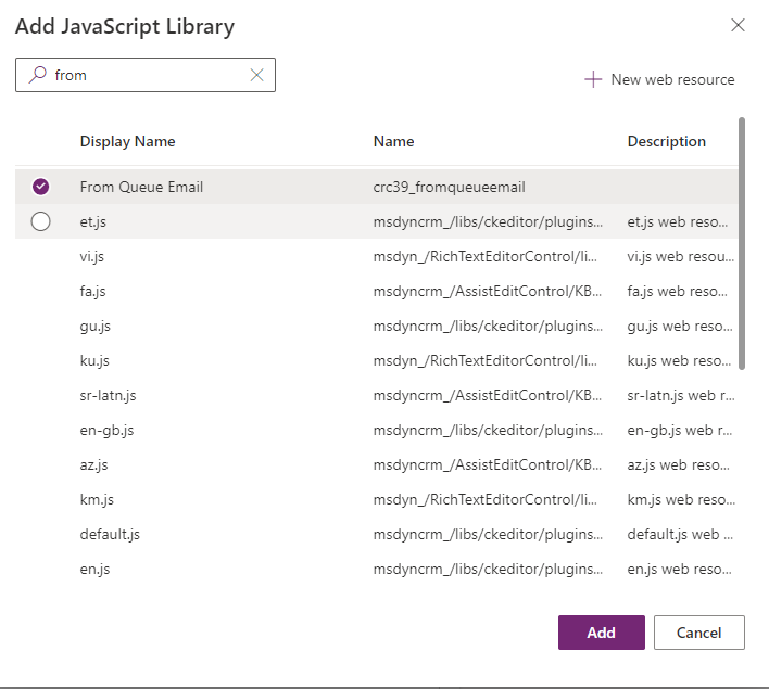 Add JavaScript