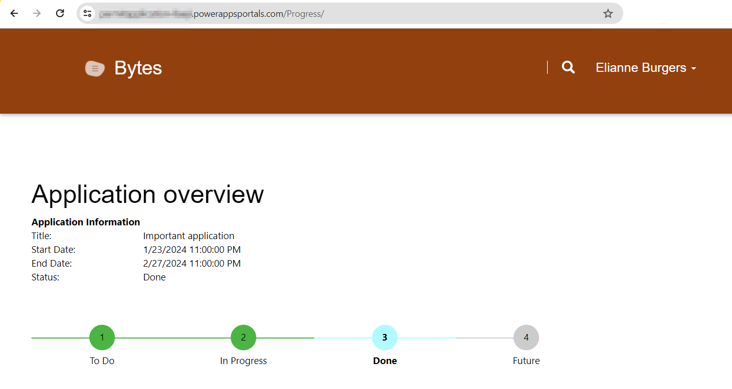 endresult progress bar