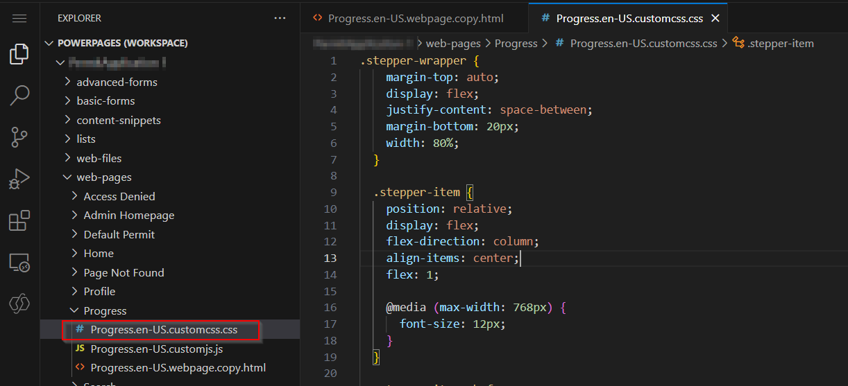 custom css