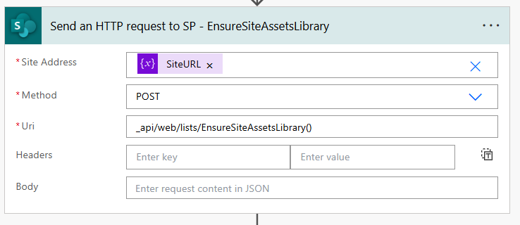 Ensure Site Asset