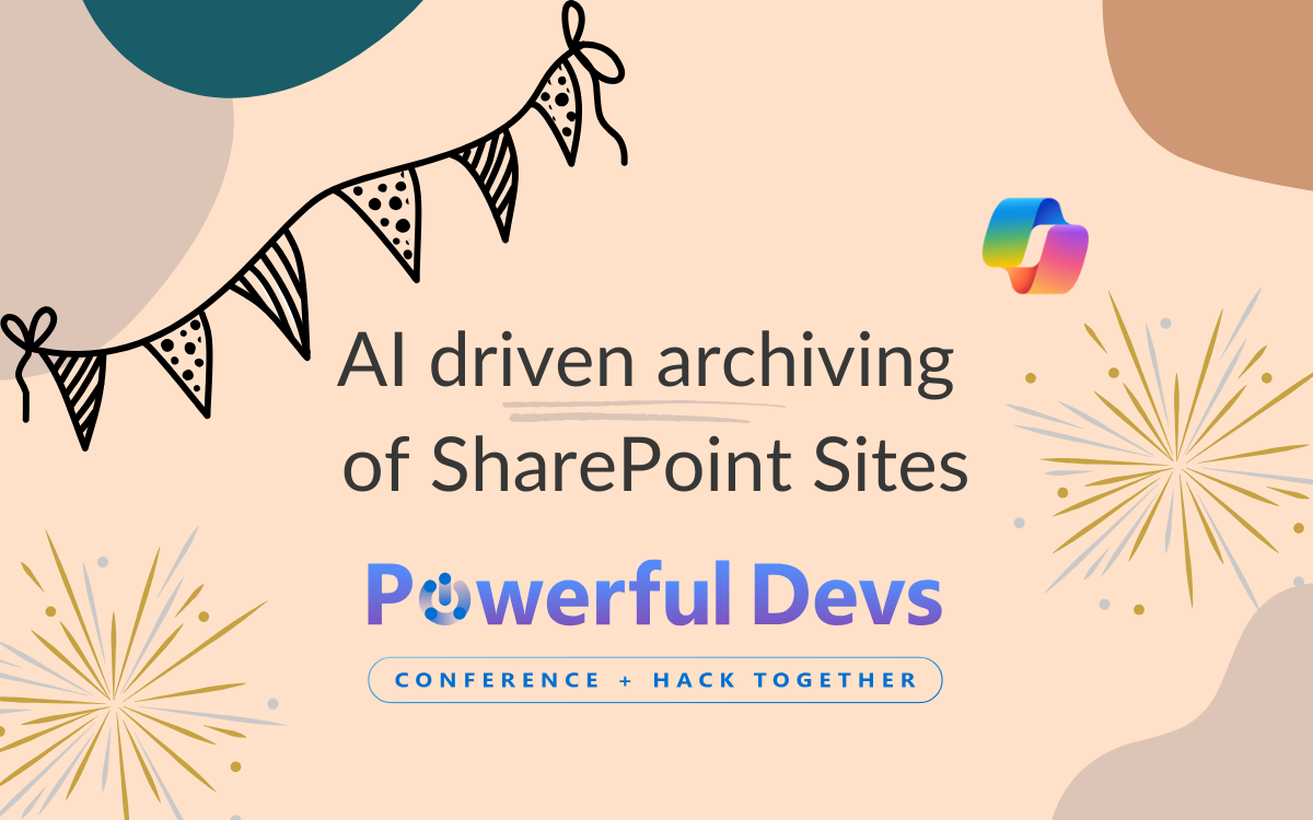 Price winning solution: AI-Driven archiving of SharePoint Sites