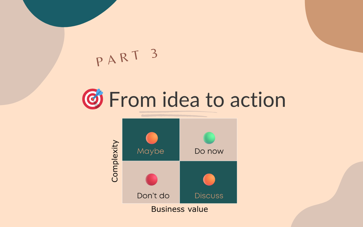 🎯 From idea to action: smart prioritization with business value analysis