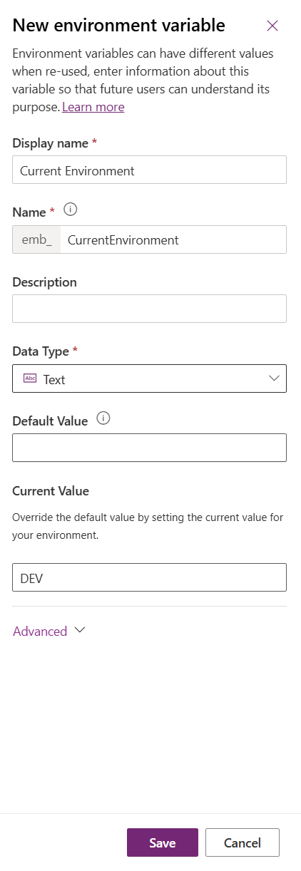 Environment Variable