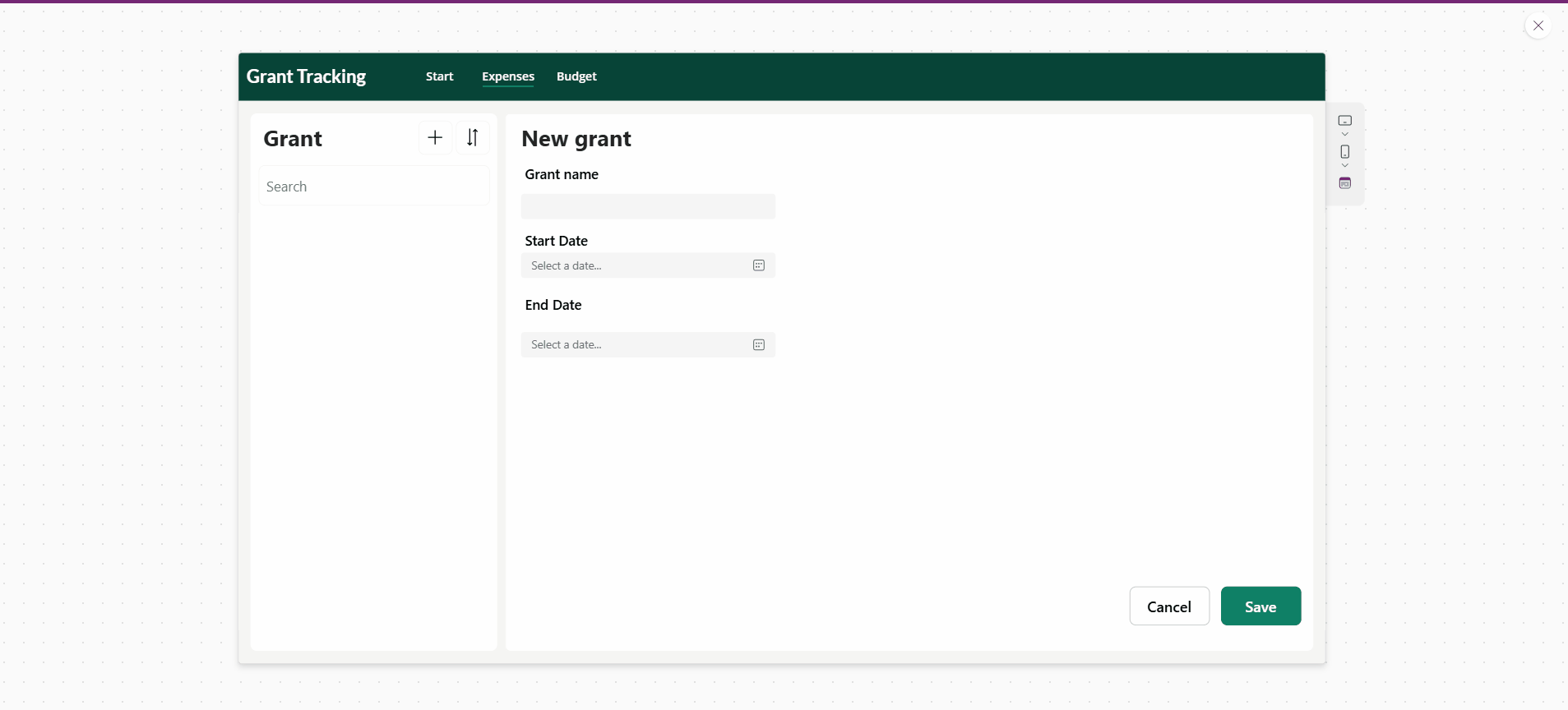 Validate startdate Canvas