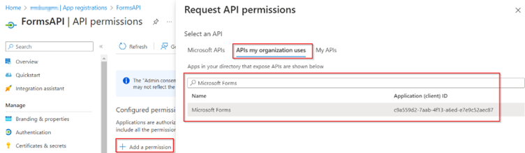 API Permissions