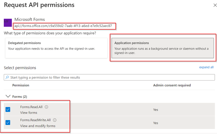 Request Permissions