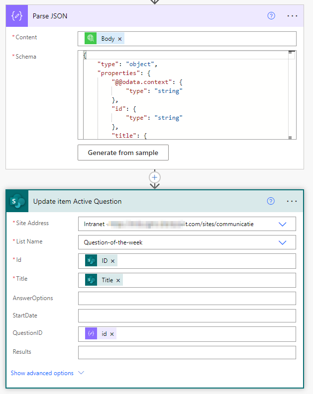 Update SharePoint list